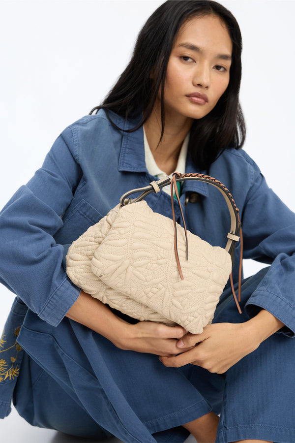 ROLUKE BAG W HANDLE - BEIGE